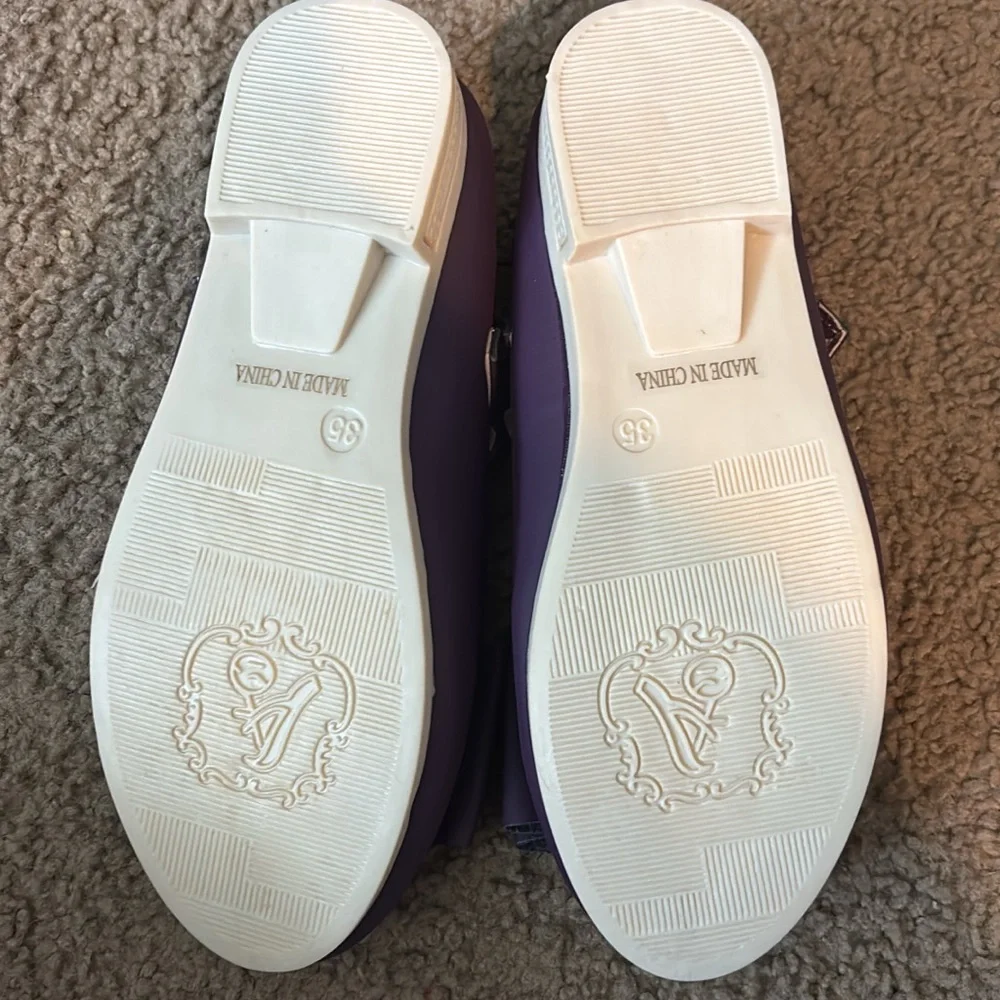 Purple Bow Kids Shoes by Pipperdoodles - Picture 2 of 3